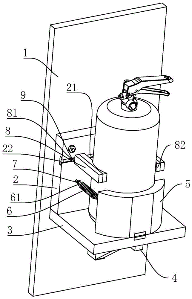 灭火器的固定安装结构的制作方法