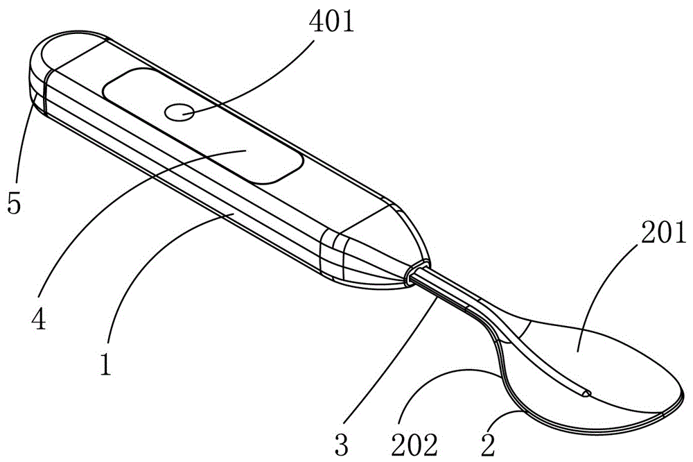 一种测温汤匙的制作方法