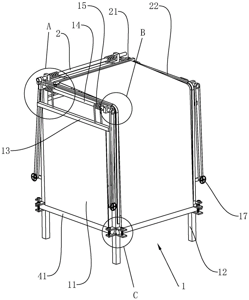 一种园林的遮阳棚装置的制作方法