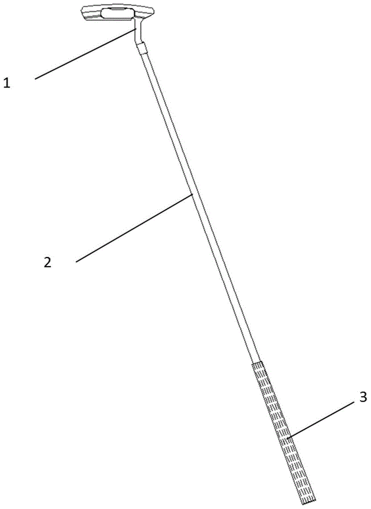 一种杆头内内嵌模块的高尔夫推杆的制作方法