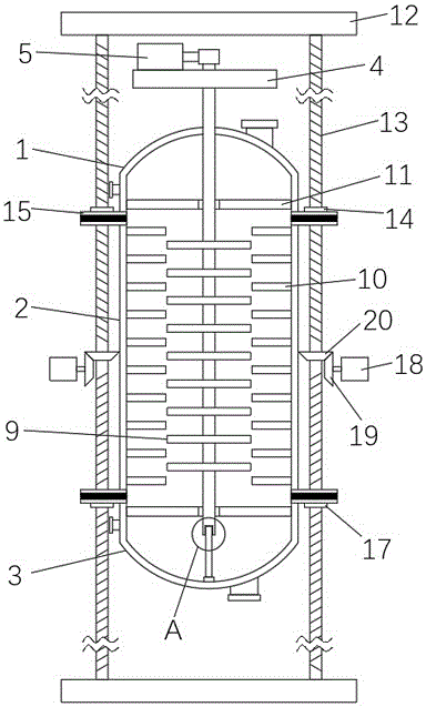 可拆分的连续萃取塔的制作方法