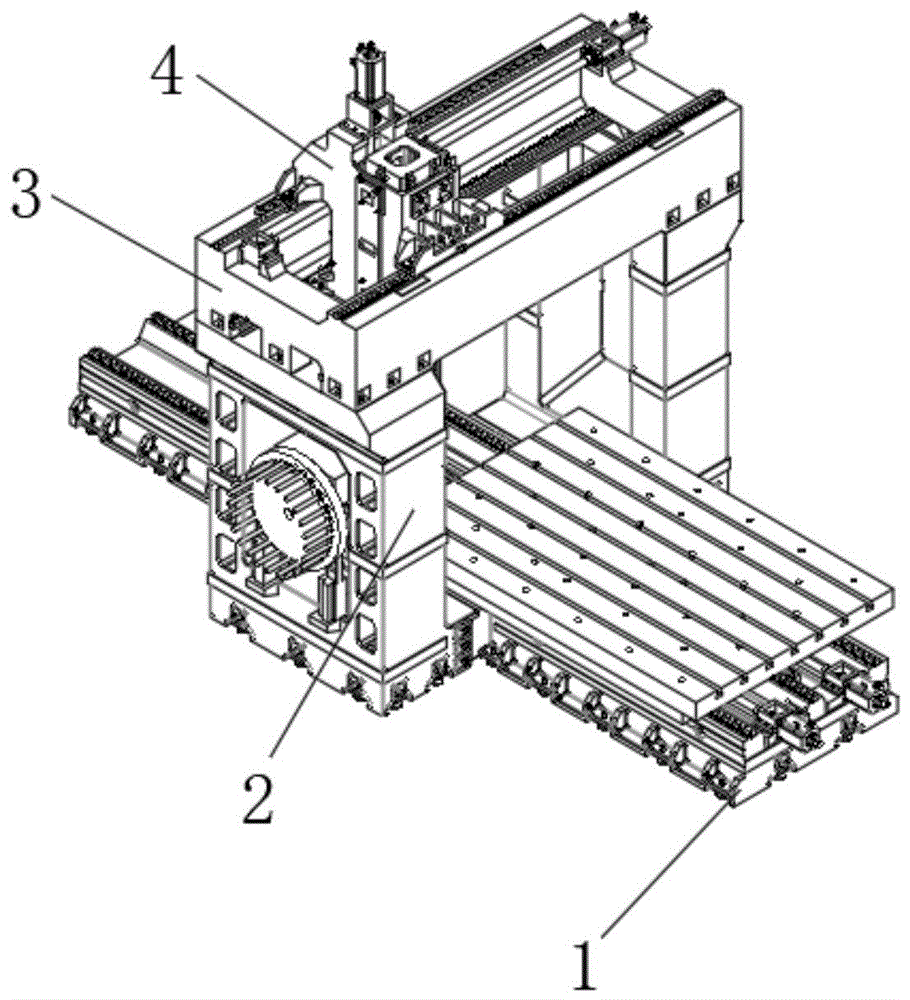 一种超重承载数控龙门铣床的制作方法