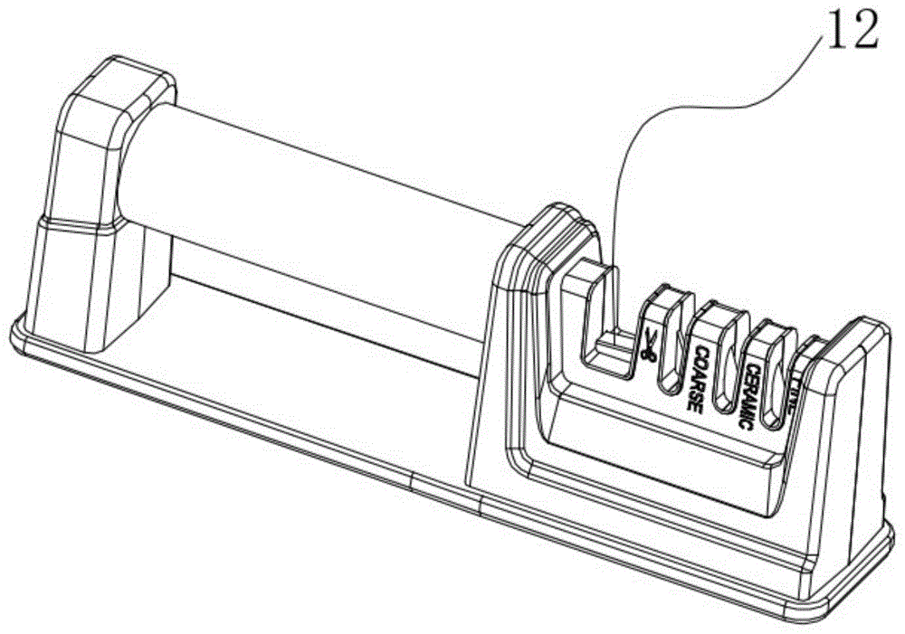 一种设计具有磨剪刀功能的磨刀器的制作方法