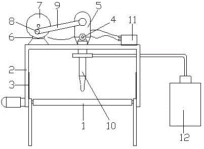 一种铝板生产线板面喷胶机的制作方法