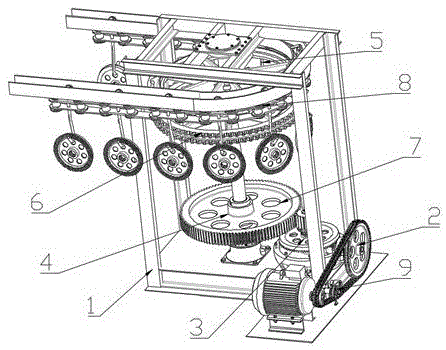 一种用于汽车轮毂打磨的输送设备的制作方法