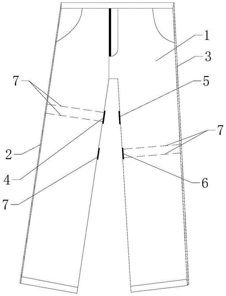 一种发光夜跑运动裤的制作方法