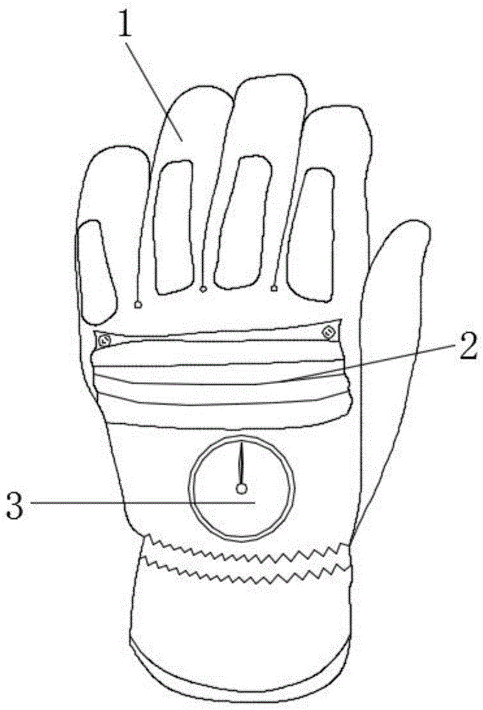 一种探测周围环境的手套的制作方法