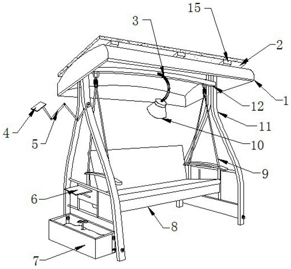 一种用于露台的环保型吊椅的制作方法