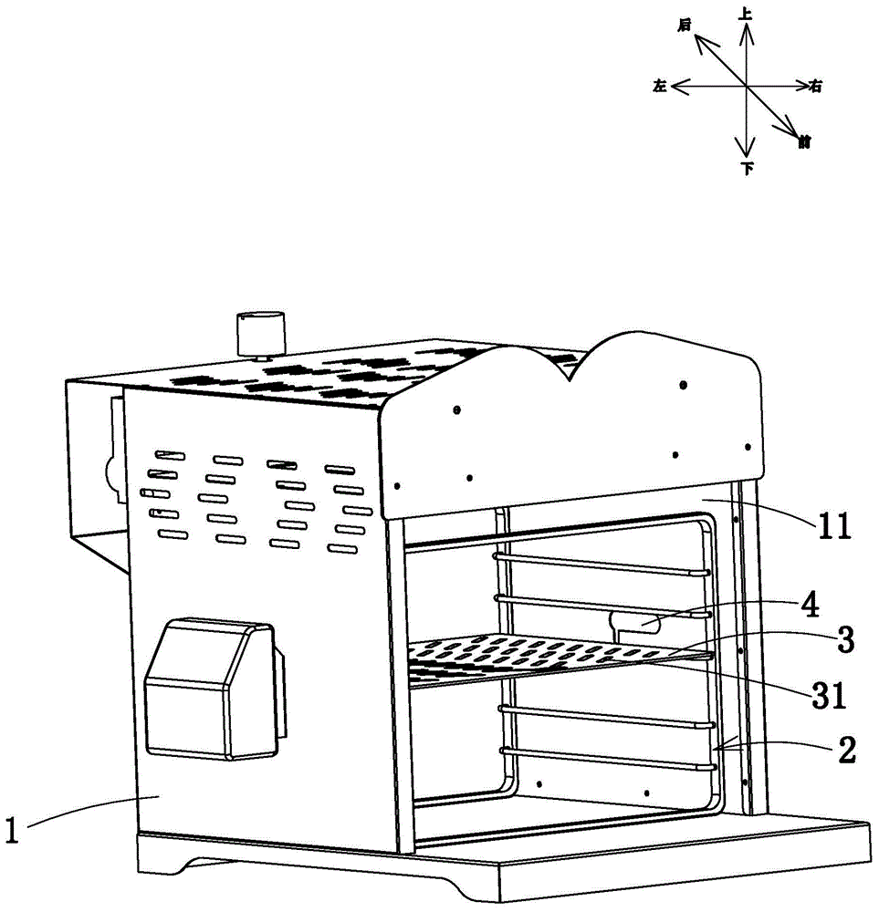 一种设置移动烤架的牛扒机的制作方法