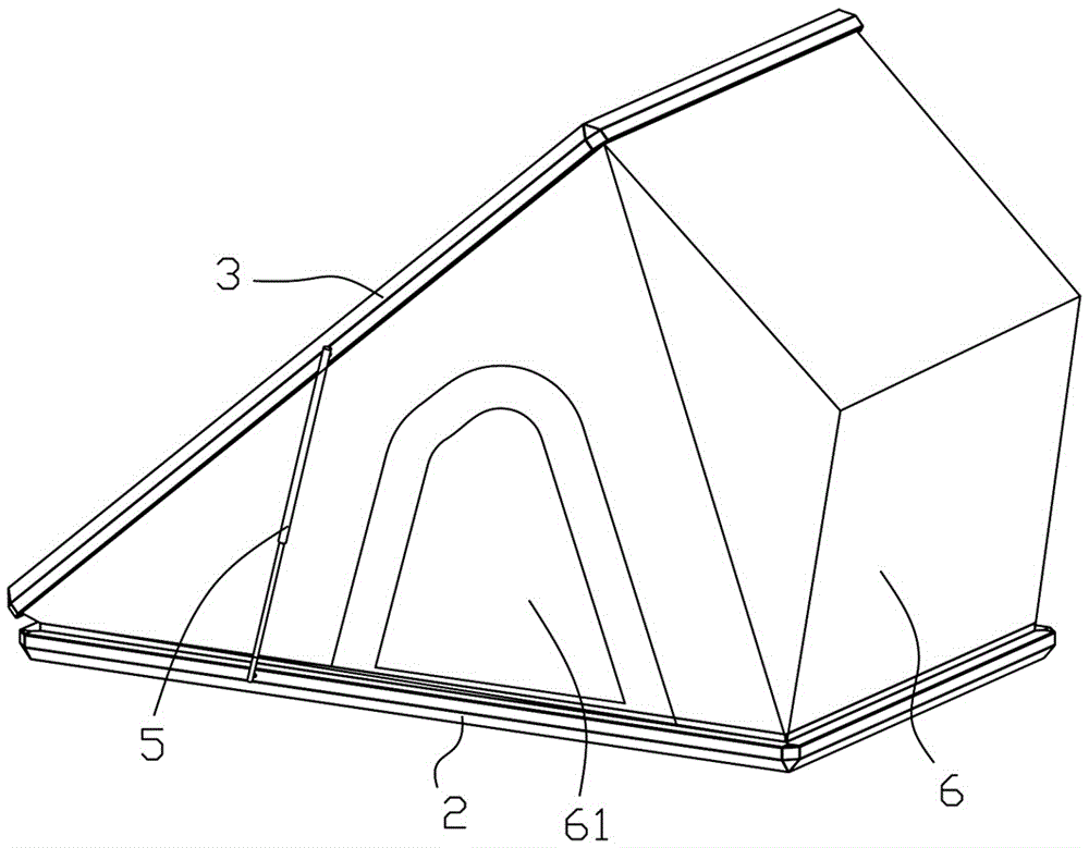 一种越野车的一体式车顶帐篷的制作方法