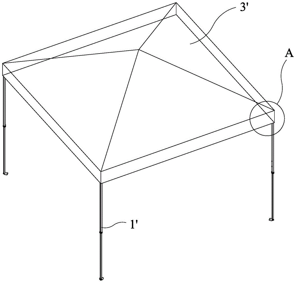 一种帐篷支架中的魔术贴连接结构的制作方法