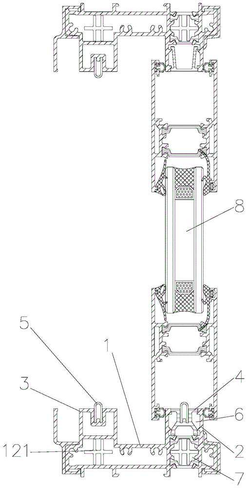 一种推拉门式门窗的轨道转接结构的制作方法