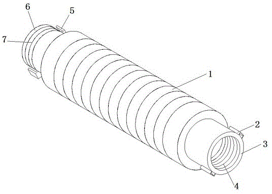 一种双臂波纹塑钢管的制作方法