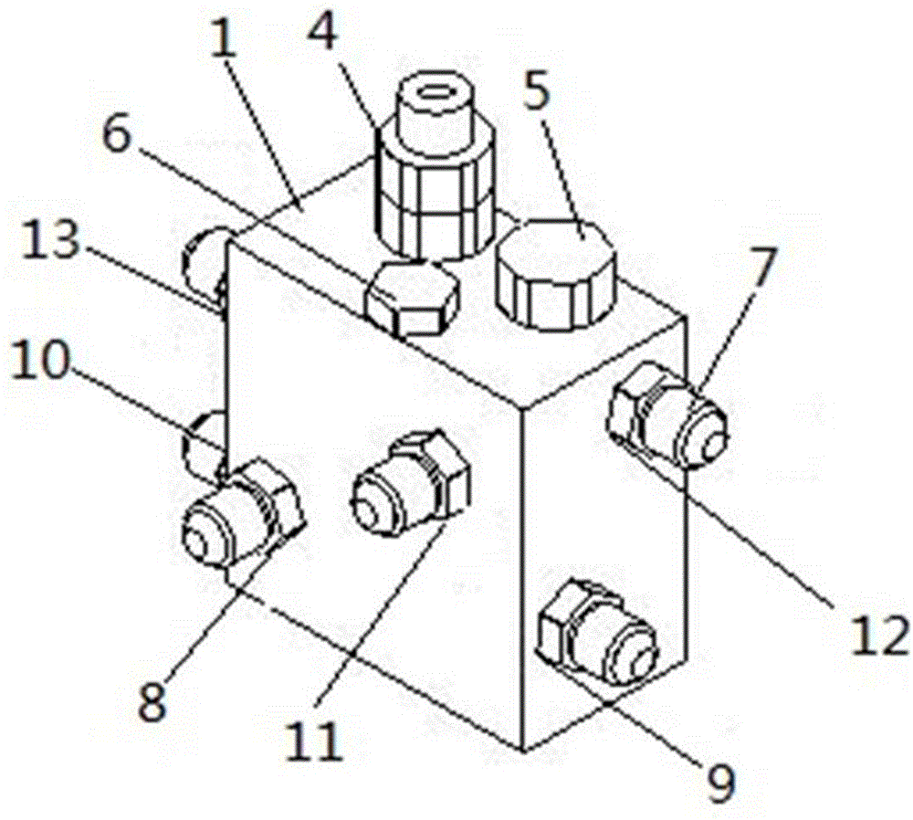 一种液压卡瓦用液压控制集成块的制作方法