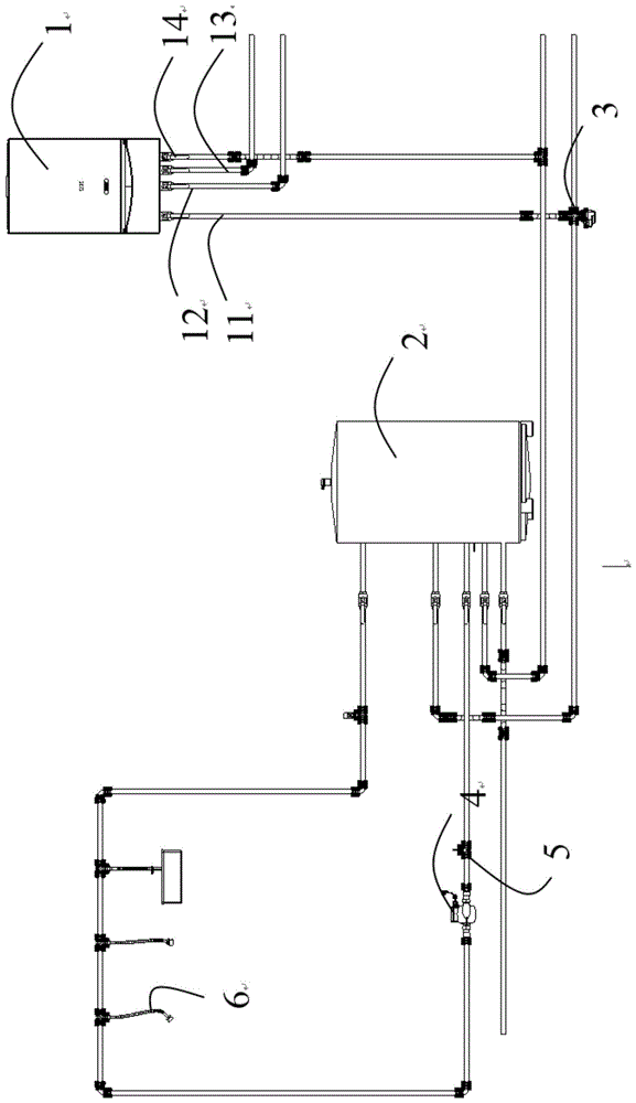 壁挂炉水循环系统的制作方法