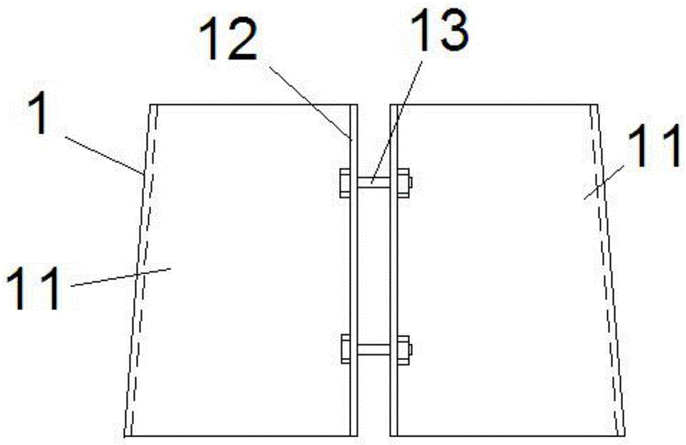 一种楔入式抱箍的制作方法