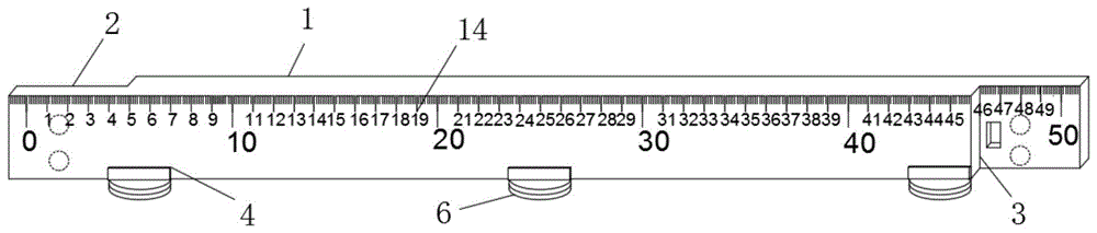 一种强力附着式成品马凳间距测量尺的制作方法