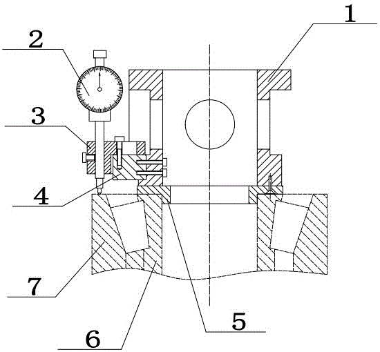 一种双列圆锥轴承轴向游隙配检装置的制作方法