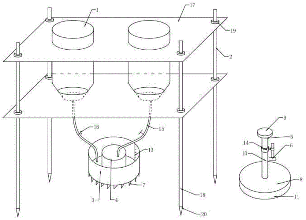 一种野外测定冻土下渗率的实验装置的制作方法