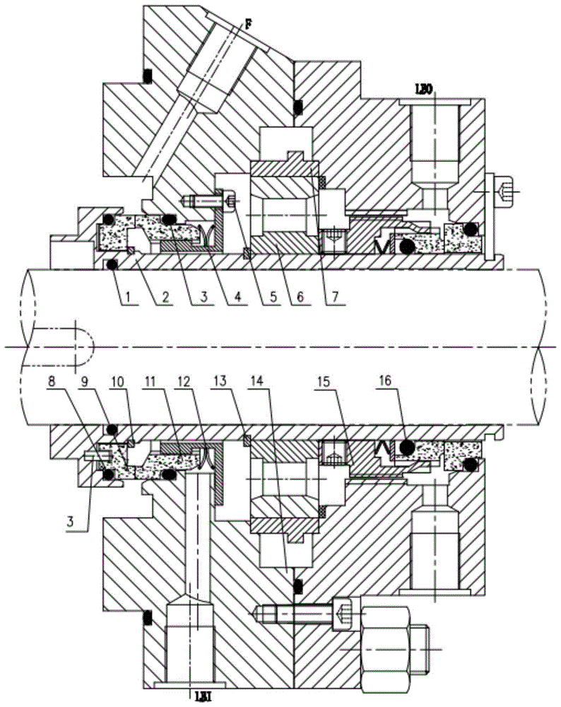 一种集装式带轴承的双端面机械密封装置的制作方法