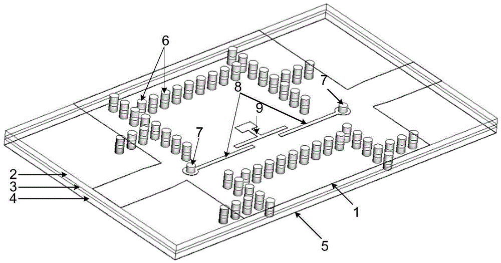 一种双通带毫米波基片集成波导滤波器的制作方法