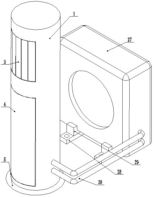 一种散热片式低噪音空气源热泵机组的制作方法