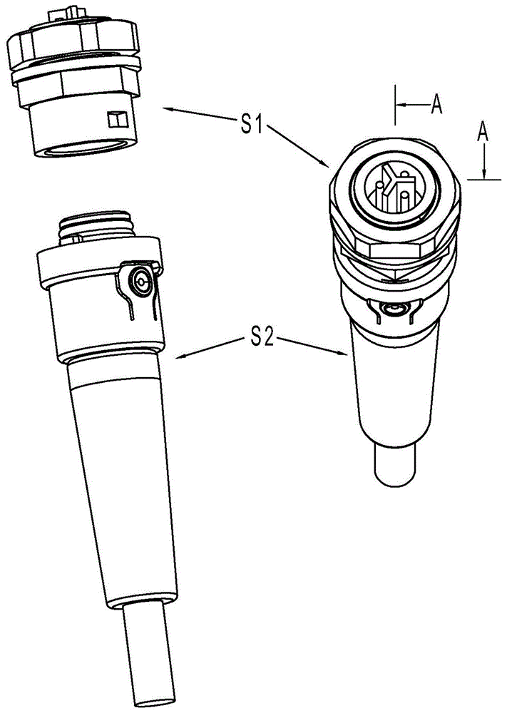 一种工作灯快速插头的制作方法