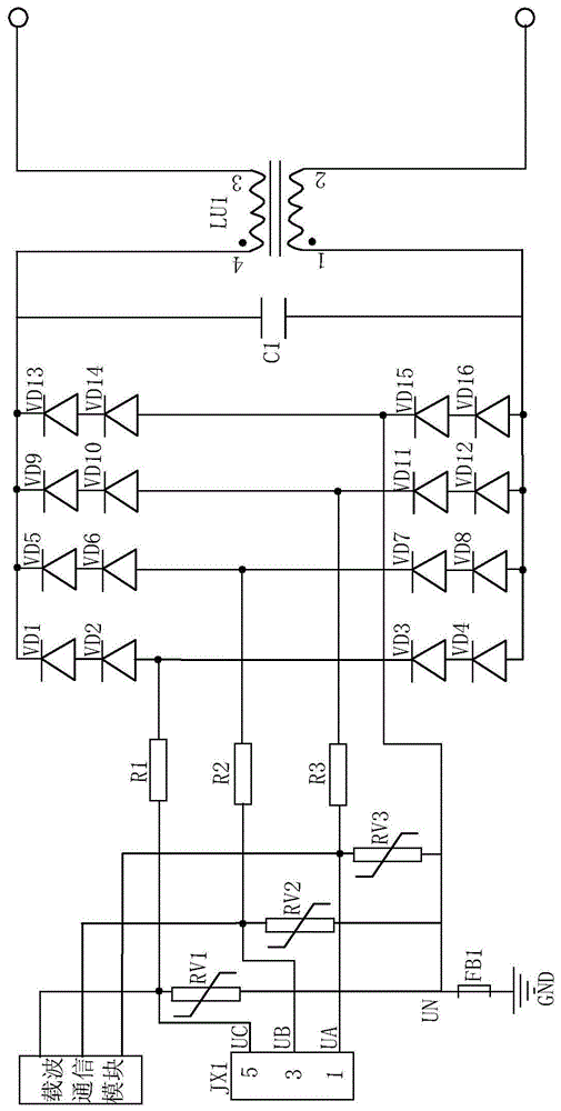 一种三相电能表的电源电路及其三相电能表的制作方法