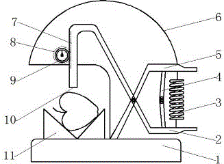 一种梨果机械式脆度检测仪的制作方法