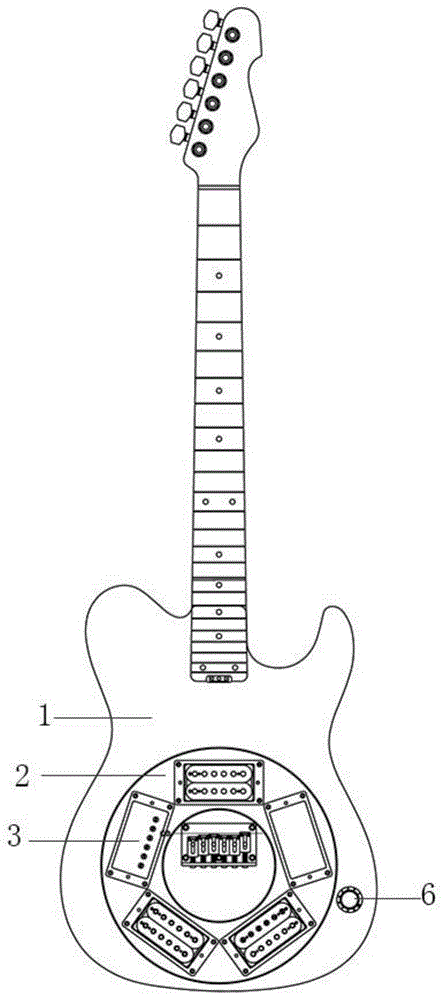 一种拾音器可自由转换的电吉他的制作方法