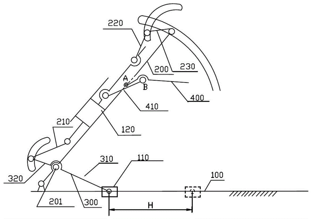 一键折叠跑步机的连杆机构及其跑步机的制作方法