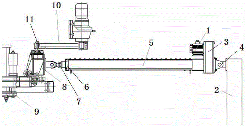 制芯机高精度射砂头定位装置的制作方法