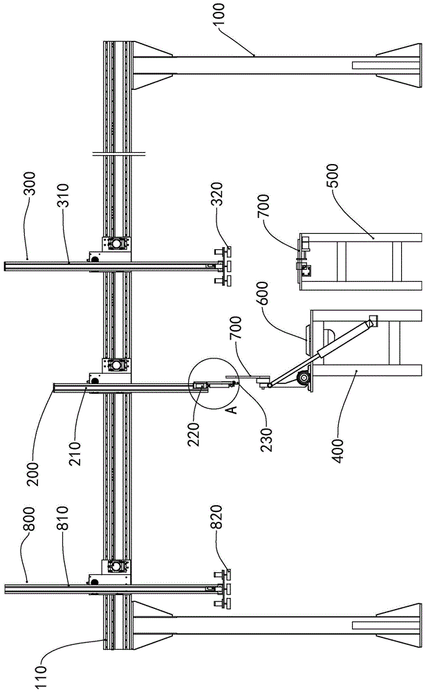 一种桁架式水平转垂直上下料装置的制作方法