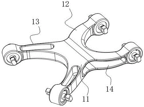 一种车辆空气悬架用X型臂以及基于该X型臂的空气悬架总成的制作方法