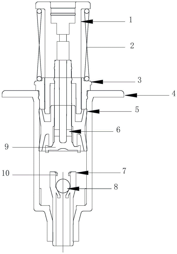 一种带活动阀门的溶液分配器泵芯的制作方法