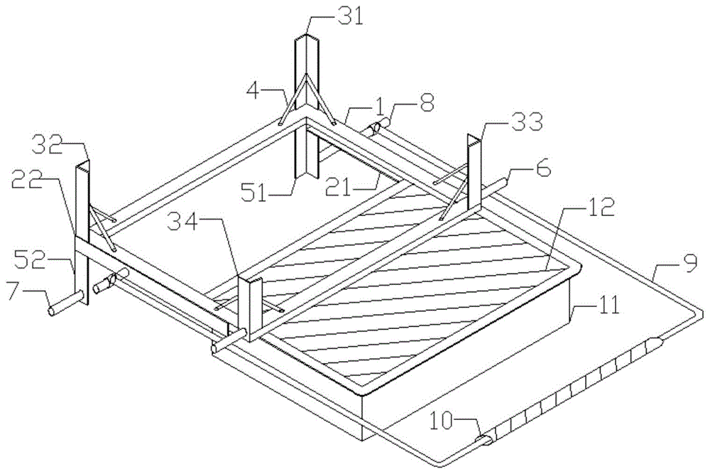 一种公路水沟盖板塑料模具脱模装置的制作方法