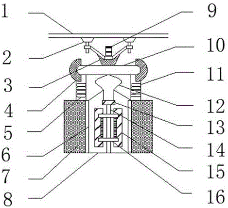 一种雨棚建筑幕墙节点的制作方法