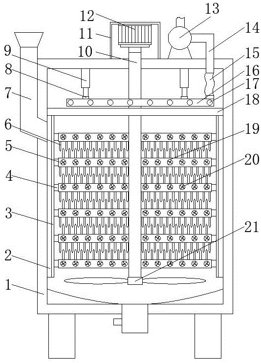 一种蒸压加气混凝土砌块加工用物料混合装置的制作方法