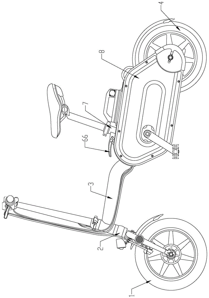 一种折叠电动自行车的制作方法