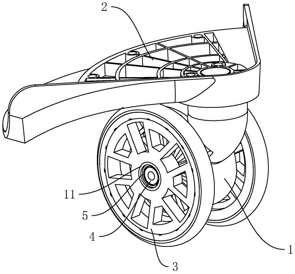 运用特制轴承的万向轮的制作方法