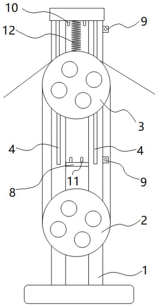 一种电缆生产线用的自调节张力轮组的制作方法