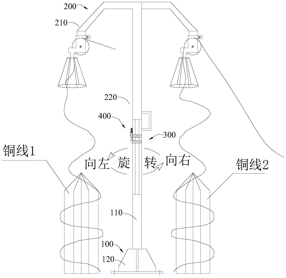 应用于中拉机上的换线装置的制作方法