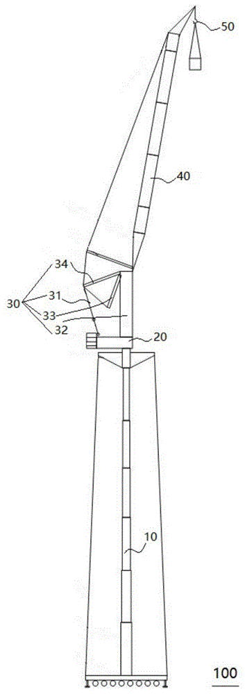 多种起重臂组合塔式起重机的制作方法