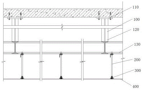 一种吊挂式金属面板天花结构的制作方法