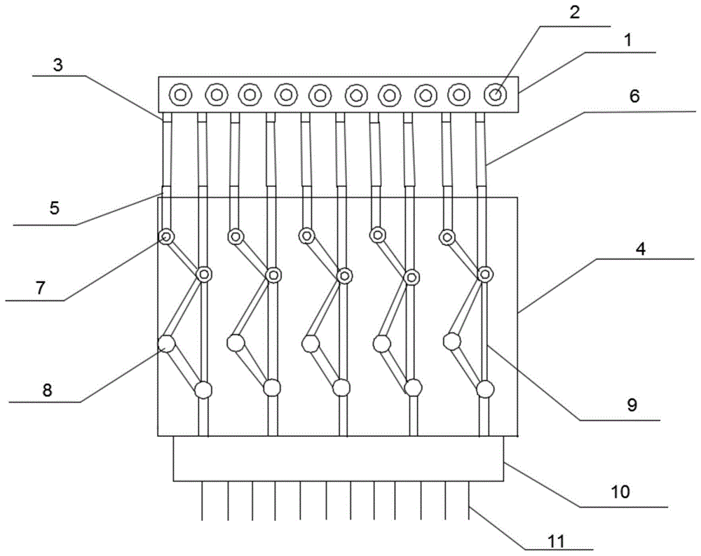 一种改进型电脑绣花机布线装置的制作方法
