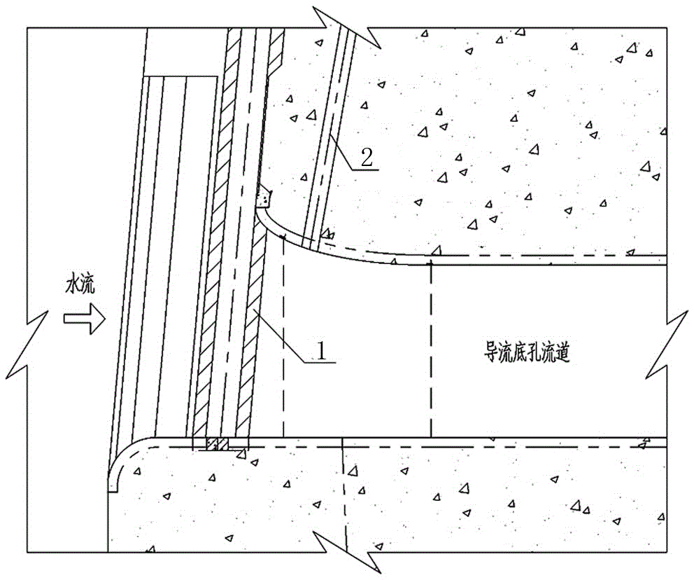 高坝坝身导流底孔通气孔永久封堵结构的制作方法