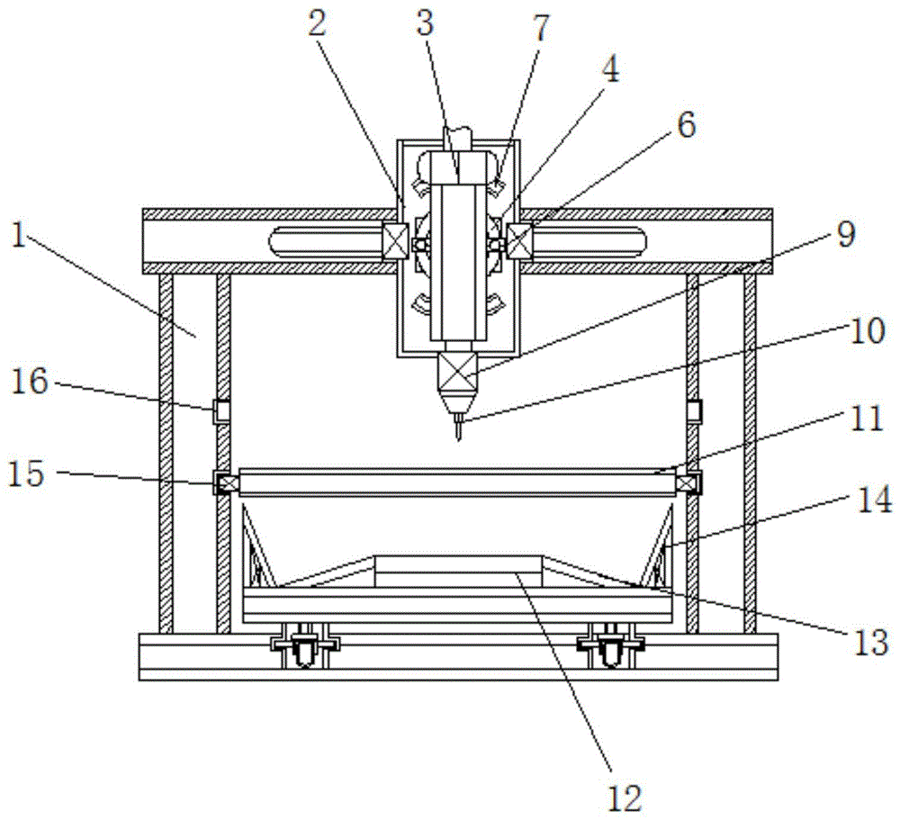一种用于加工加热盘的单头四轴精雕机的制作方法