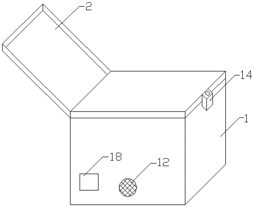 一种具有防盗干燥功能的金币储存盒的制作方法