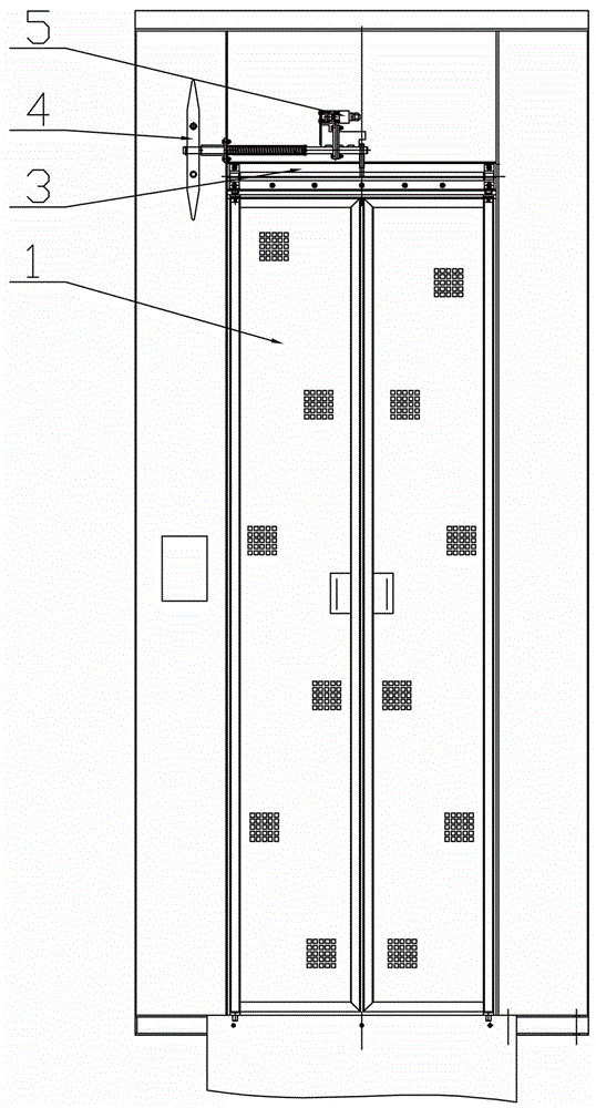 电梯手动门层门门锁装置的制作方法