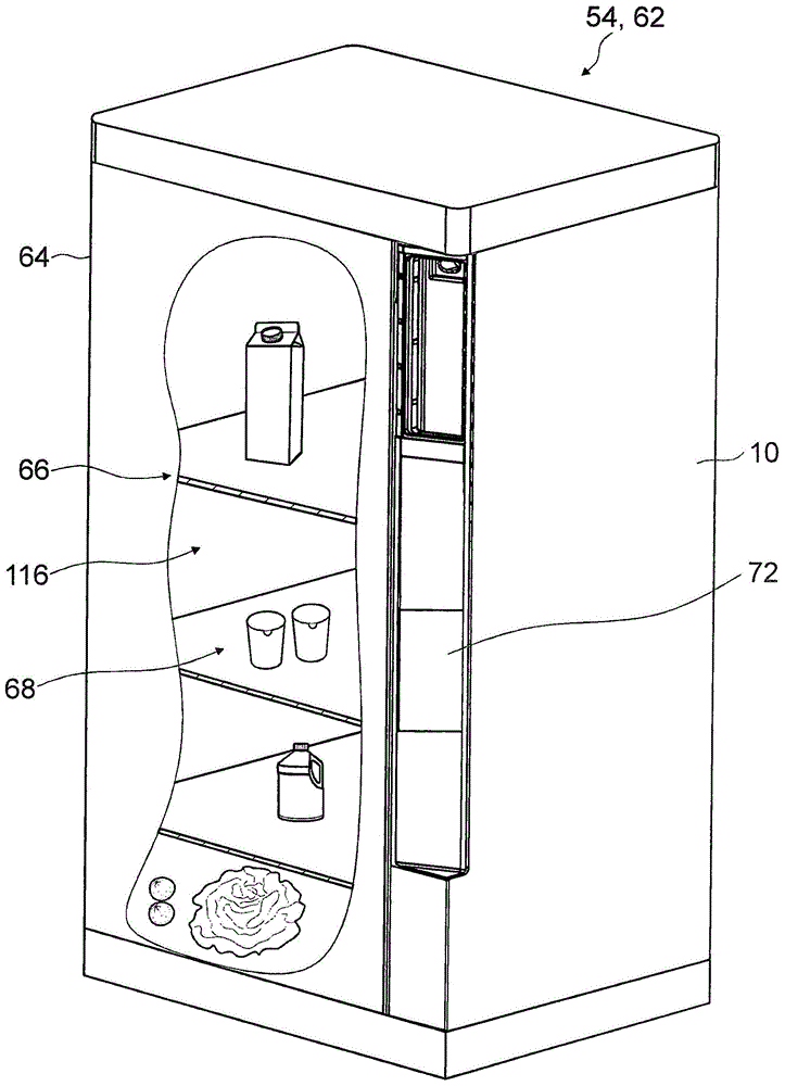 具有侧壁元件的家用器具门和用于装配的方法与流程